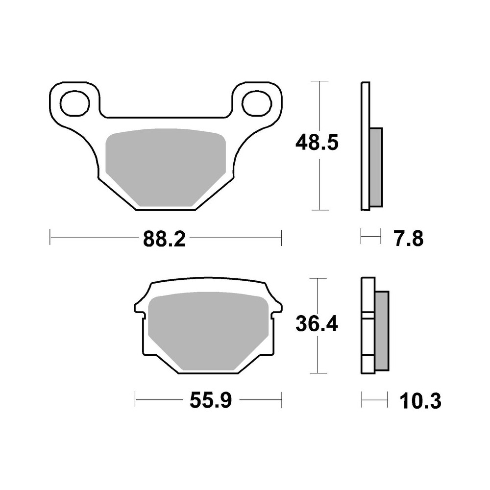 Plaquettes de frein BREMBO route carbone céramique - 07GR09CC