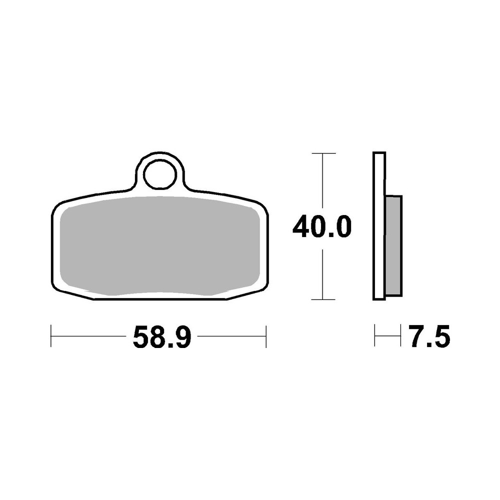 Plaquettes de frein BREMBO Off-Road métal fritté - 07GR20SD
