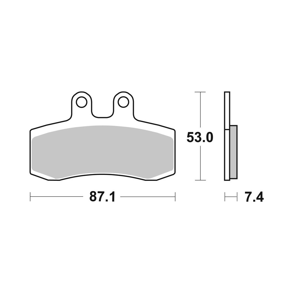Plaquettes de frein BREMBO route carbone céramique - 07GR2106