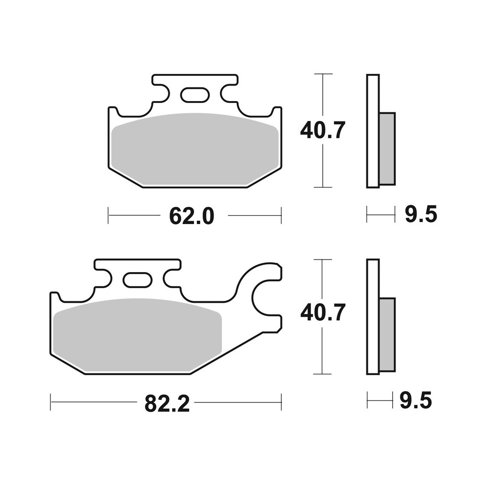 Plaquettes de frein BREMBO Off-Road métal fritté - 07GR49SD