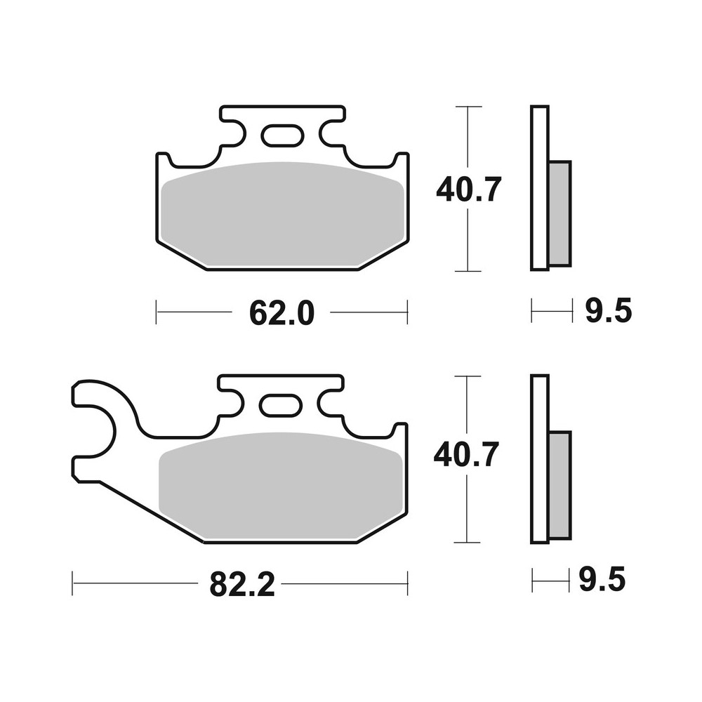 Plaquettes de frein BREMBO Off-Road métal fritté - 07GR50SD