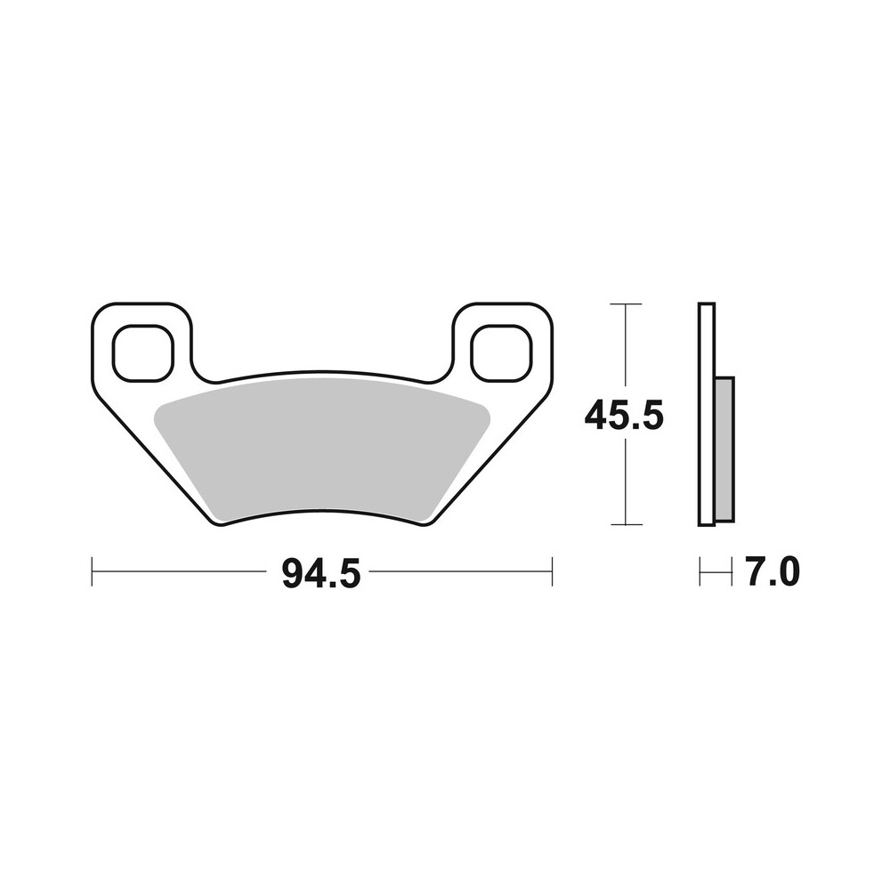 Plaquettes de frein BREMBO Off-Road métal fritté - 07GR53SD