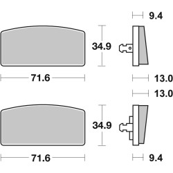 Plaquettes de frein BREMBO...
