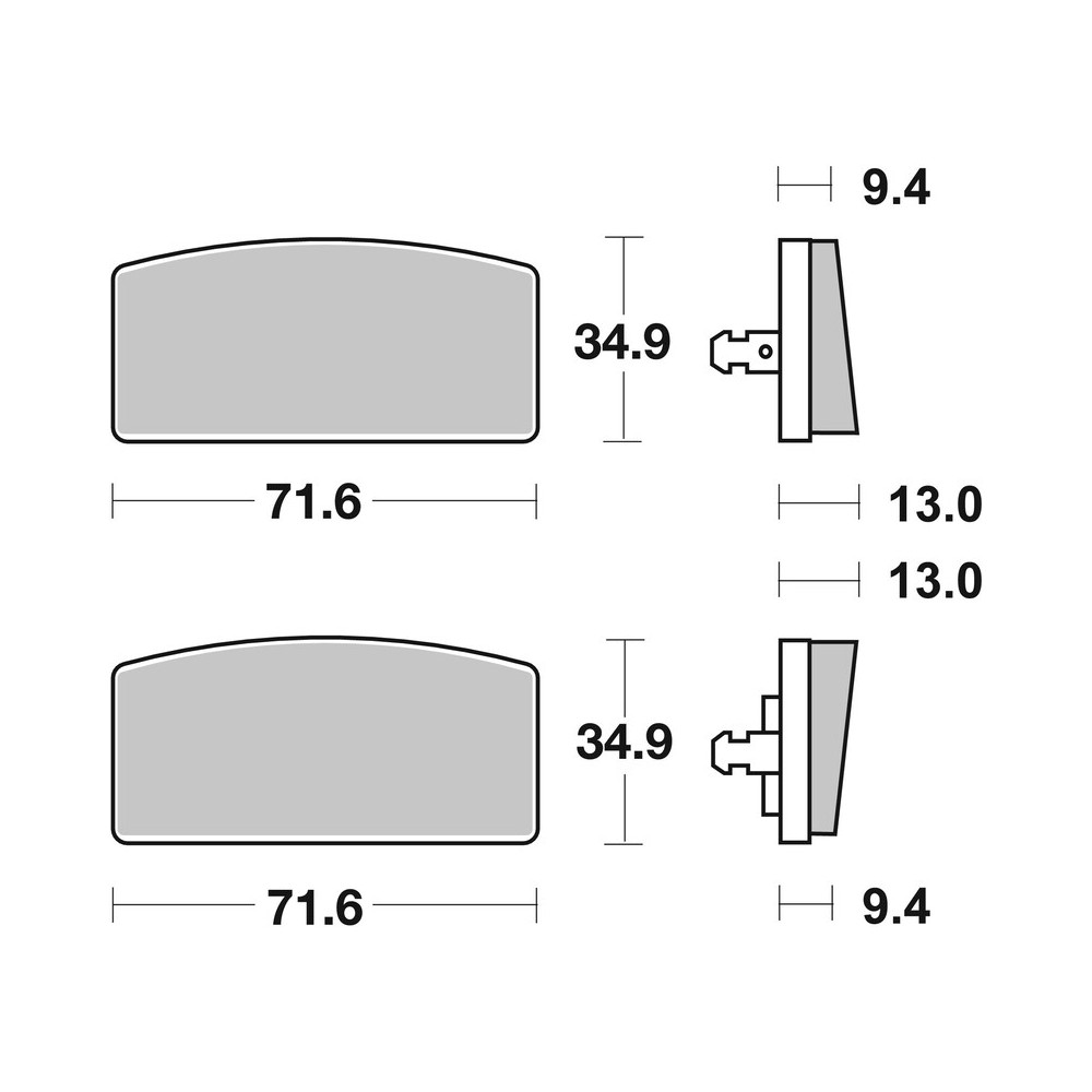 Plaquettes de frein BREMBO route carbone céramique - 07GR5915