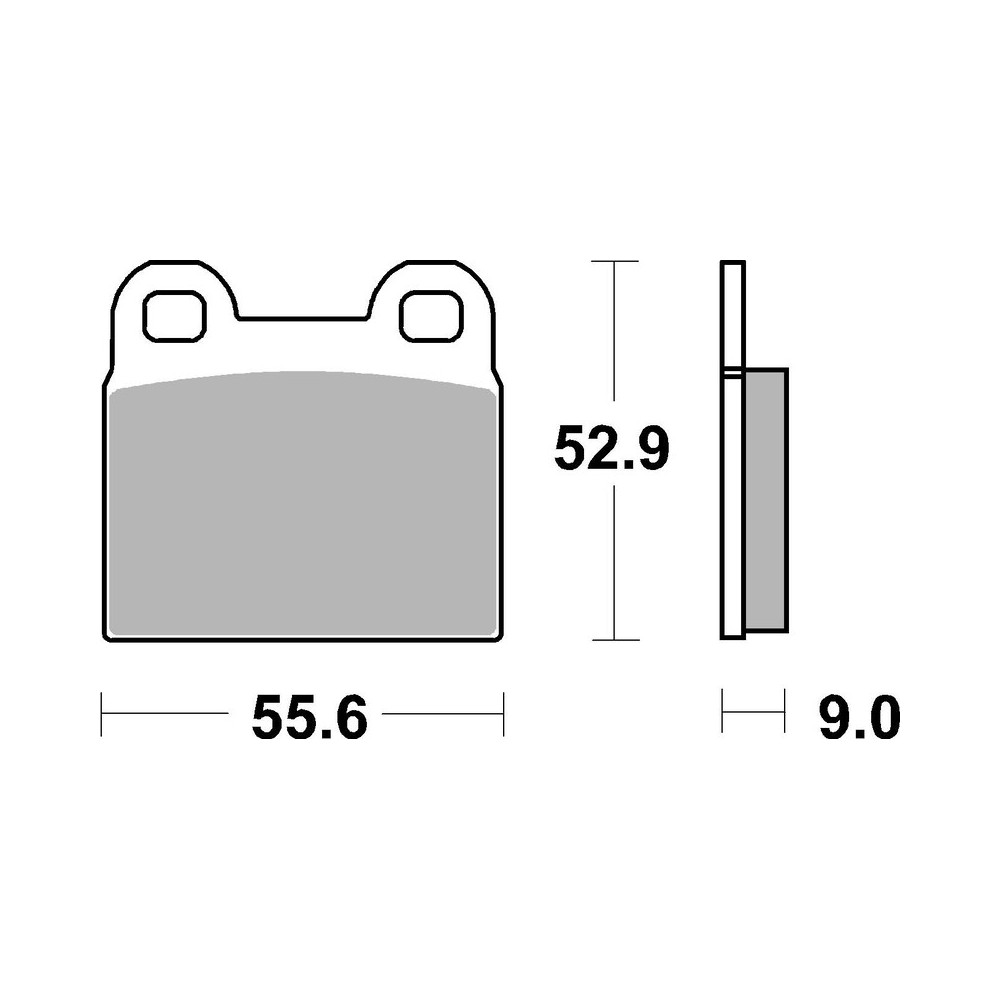 Plaquettes de frein BREMBO route carbone céramique - 07GR6007