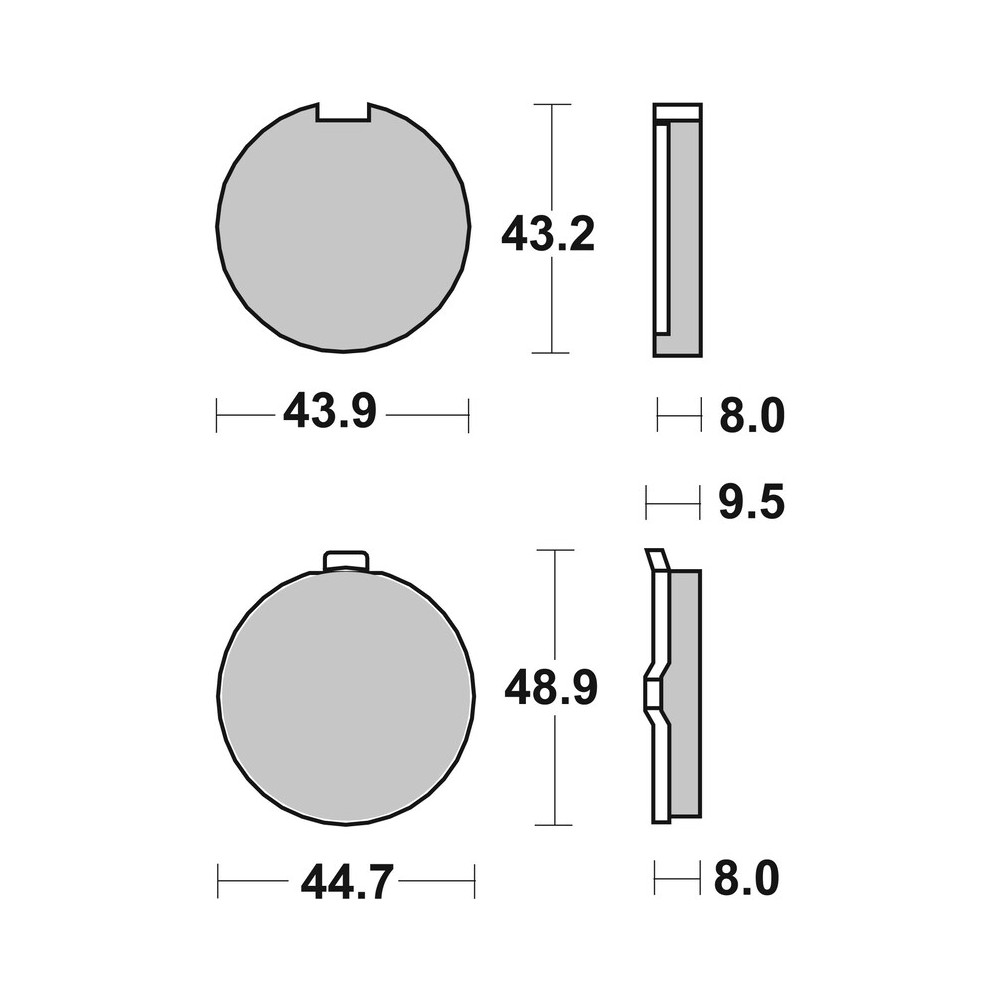 Plaquettes de frein BREMBO route carbone céramique - 07GR6319