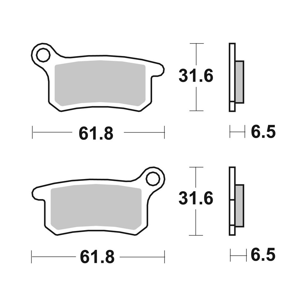 Plaquettes de frein BREMBO Off-Road métal fritté - 07GR69SD