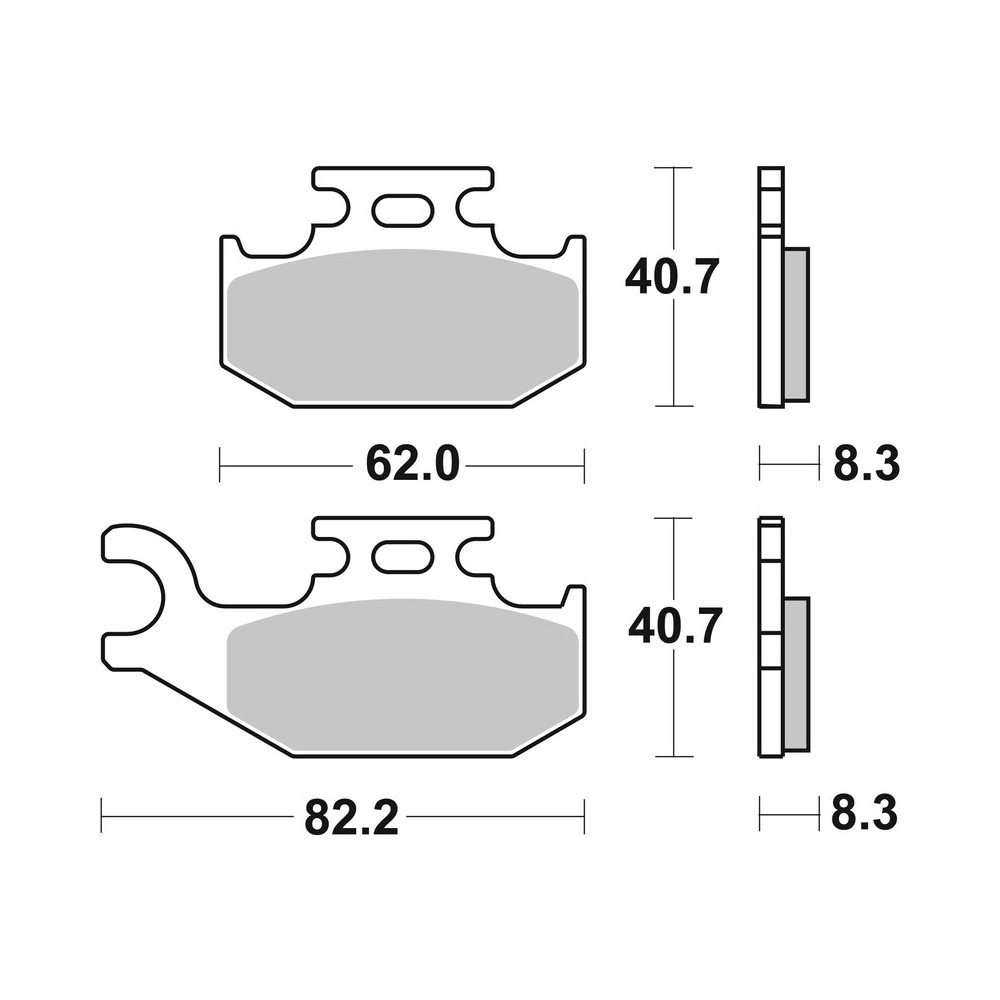 Plaquettes de frein BREMBO Off-Road métal fritté - 07GR74SD