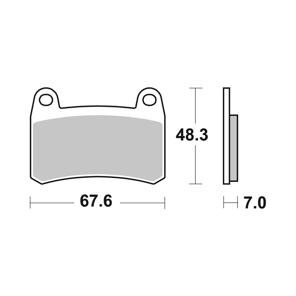 Plaquettes de frein BREMBO route métal fritté - 07GR83SA