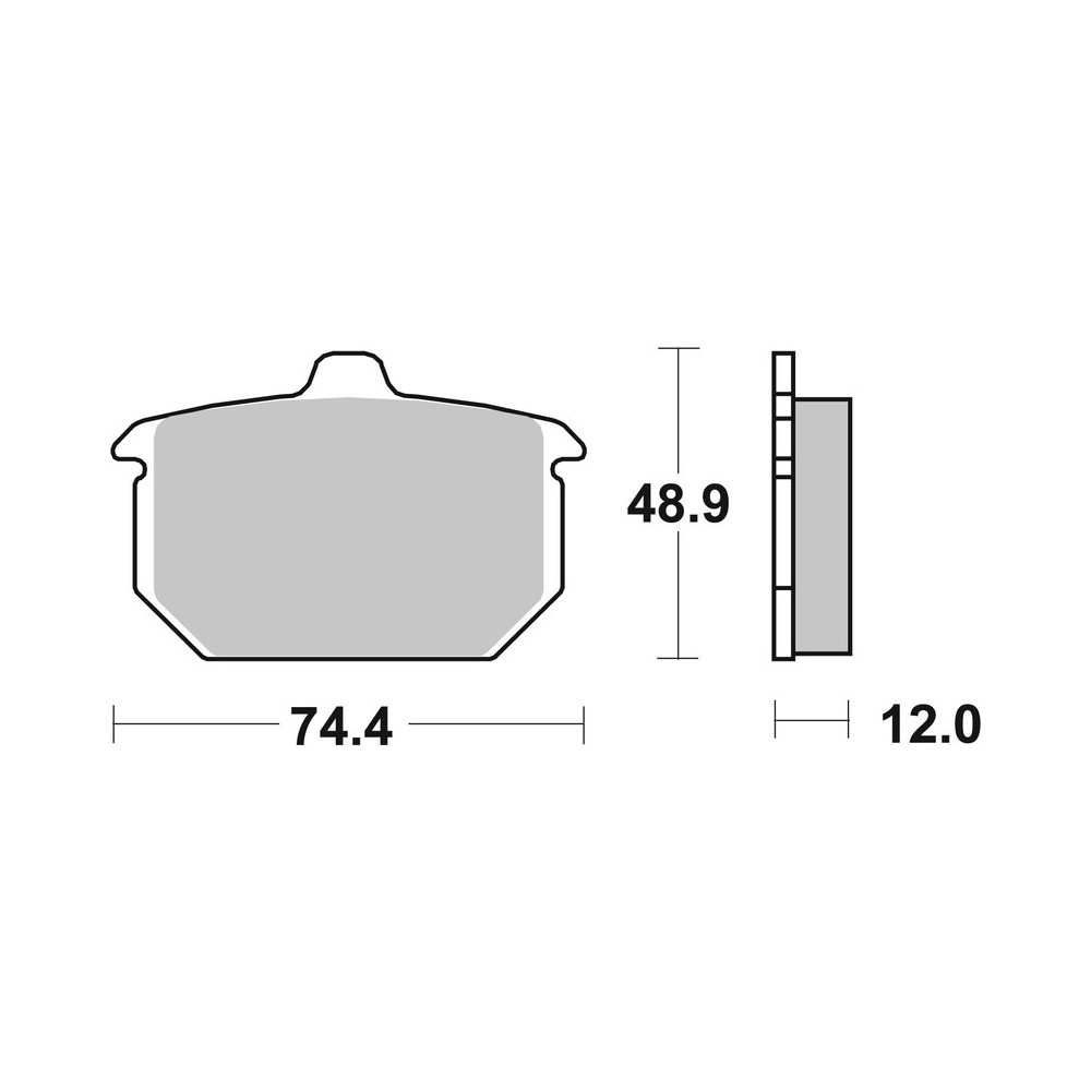 Plaquettes de frein BREMBO route carbone céramique - 07HD0413