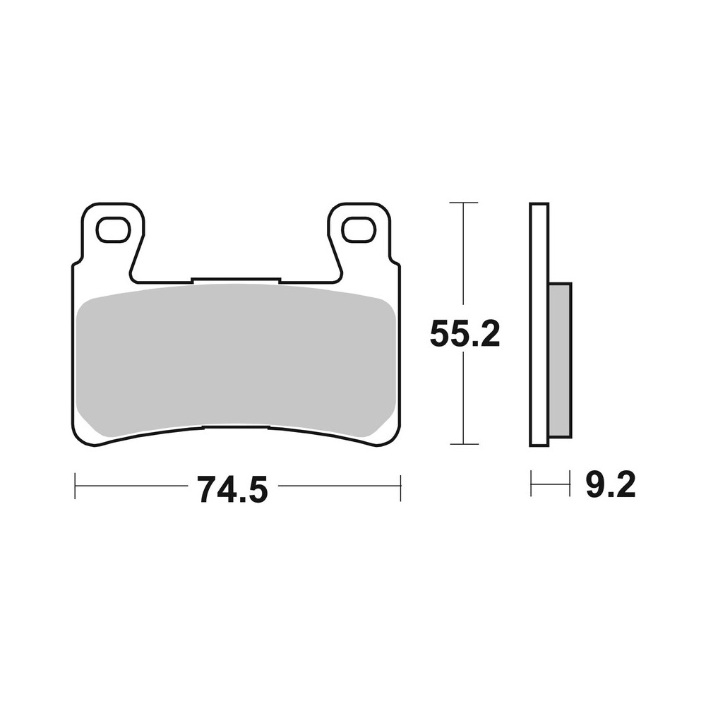 Plaquettes de frein BREMBO route métal fritté - 07HD20SA