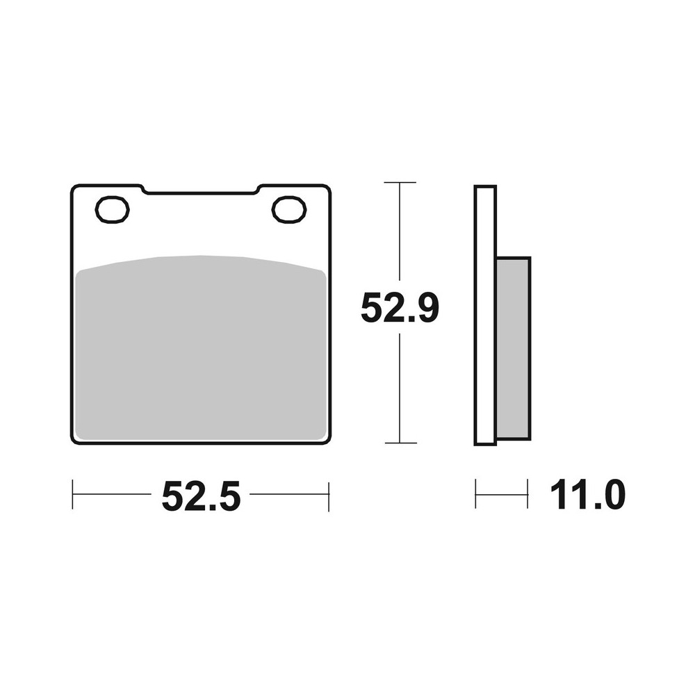 Plaquettes de frein BREMBO route carbone céramique - 07HO0712