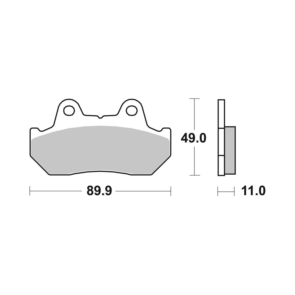 Plaquettes de frein BREMBO route métal fritté - 07HO10SP