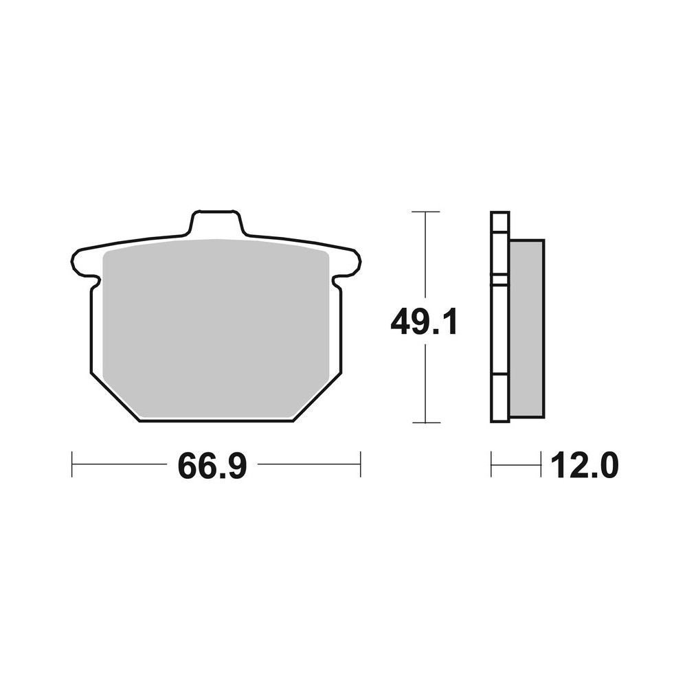 Plaquettes de frein BREMBO route carbone céramique - 07HO1212