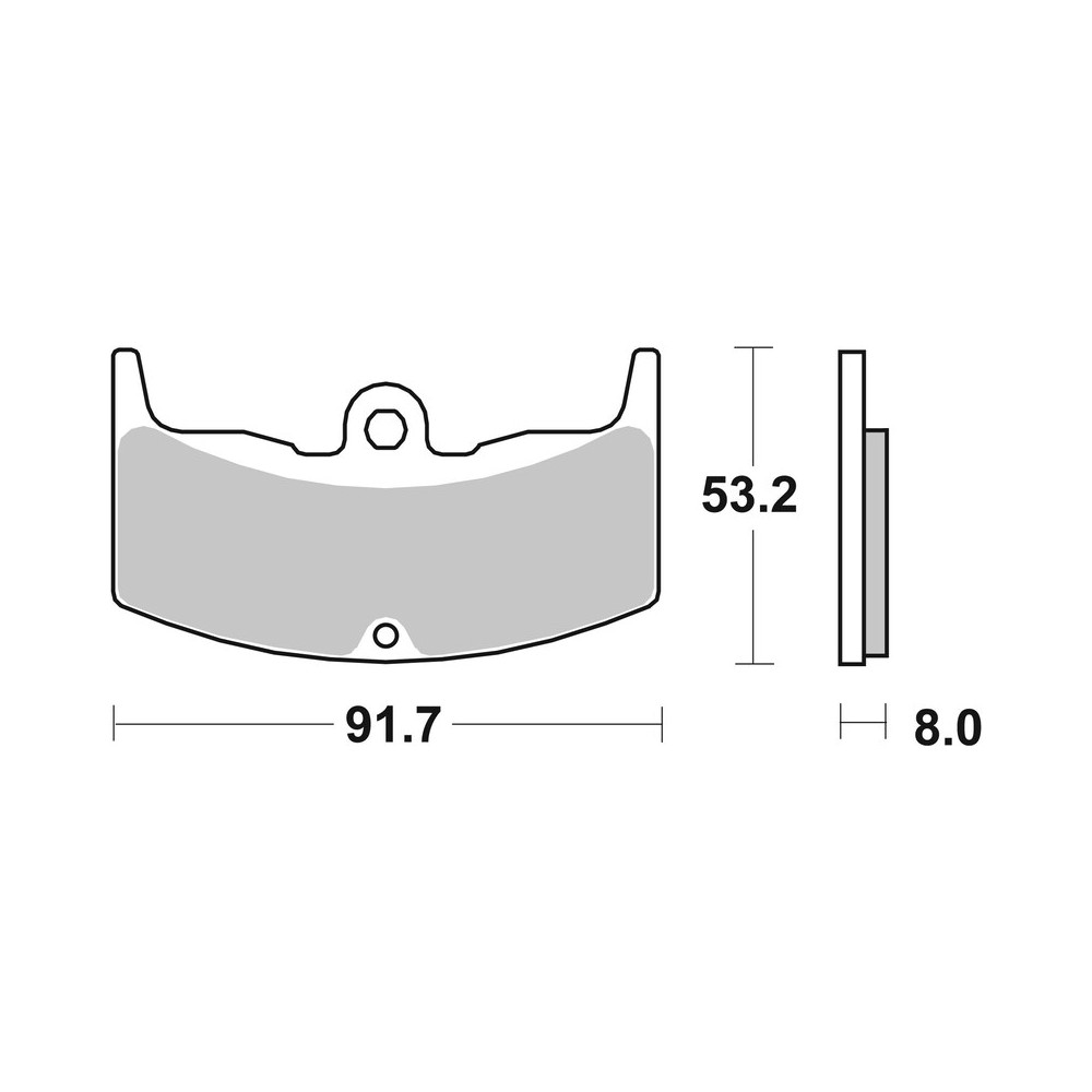 Plaquettes de frein BREMBO route carbone céramique - 07HO1406