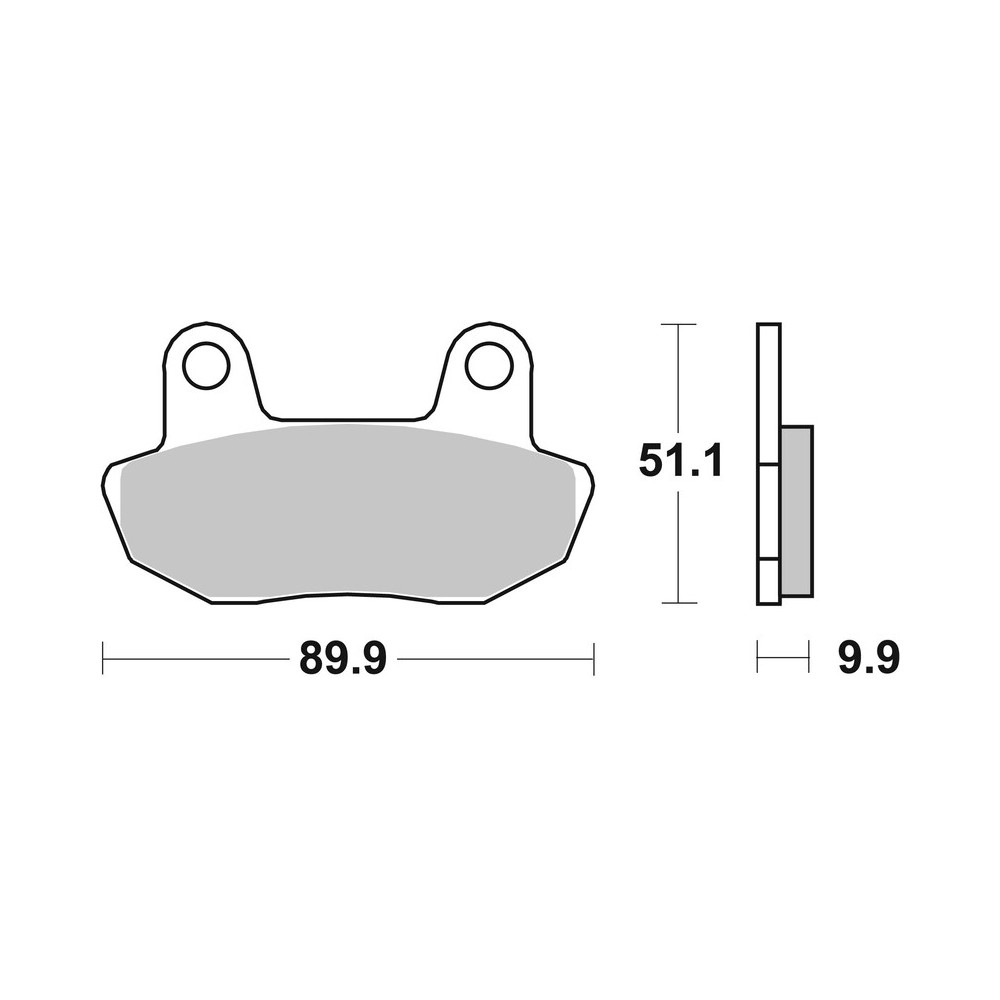 Plaquettes de frein BREMBO route carbone céramique - 07HO1609