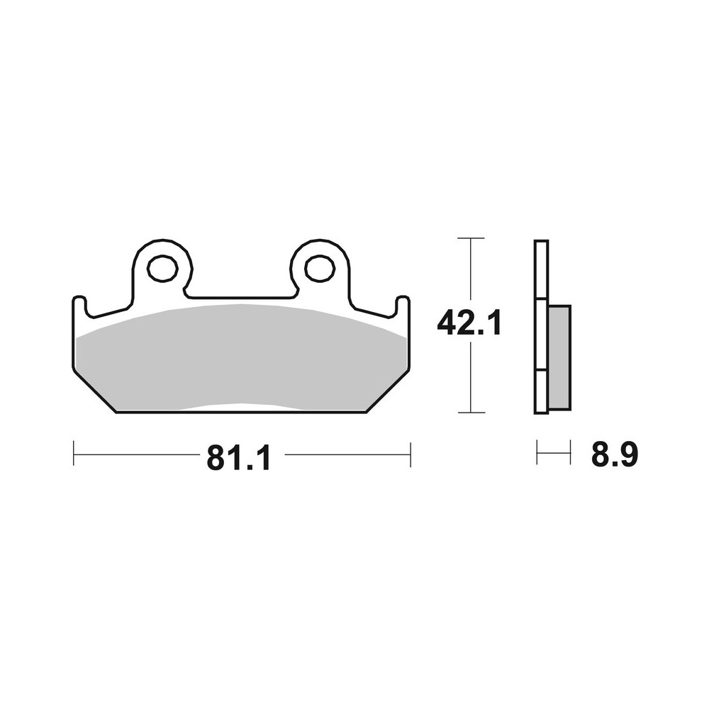 Plaquettes de frein BREMBO route carbone céramique - 07HO2107