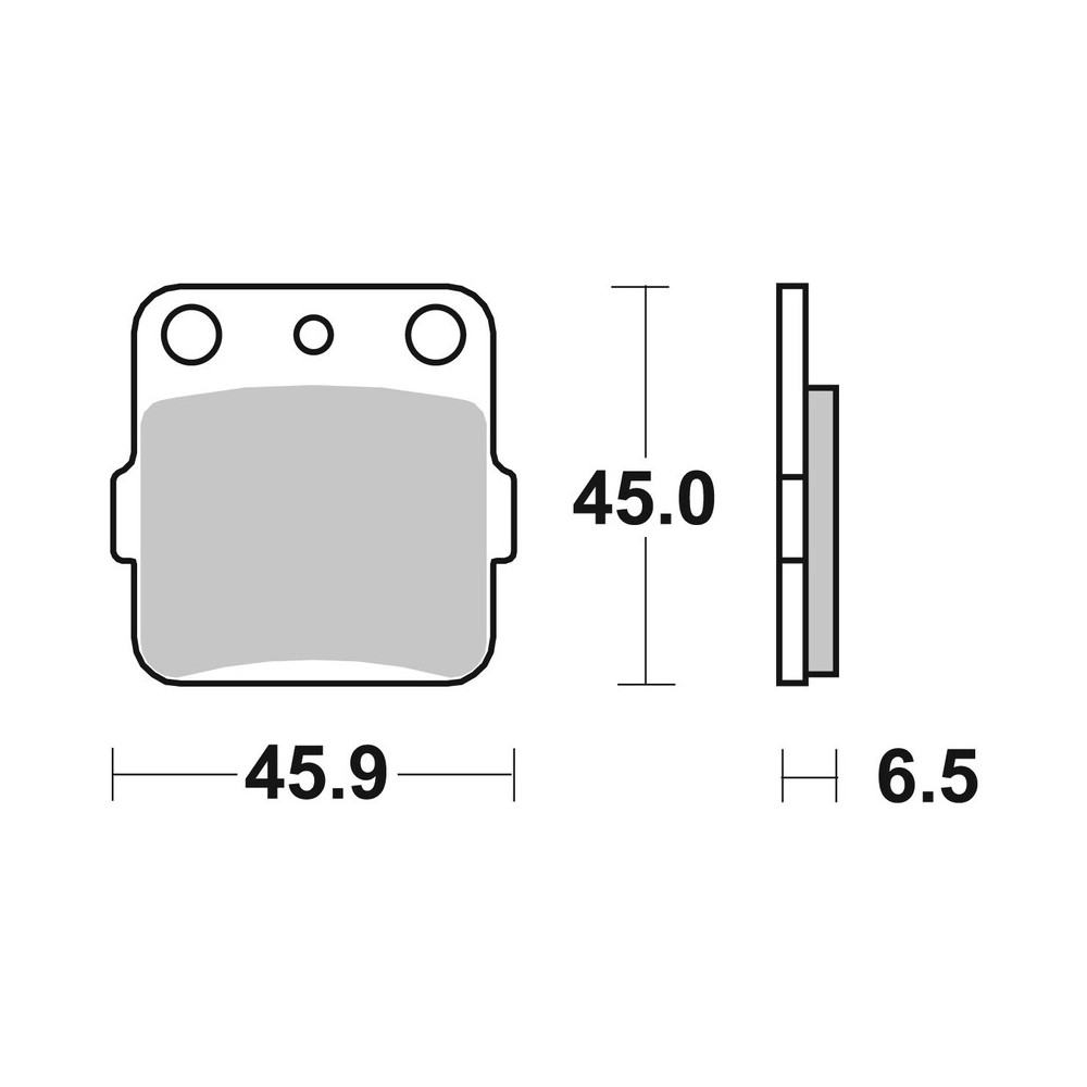 Plaquettes de frein BREMBO route carbone céramique - 07HO2205