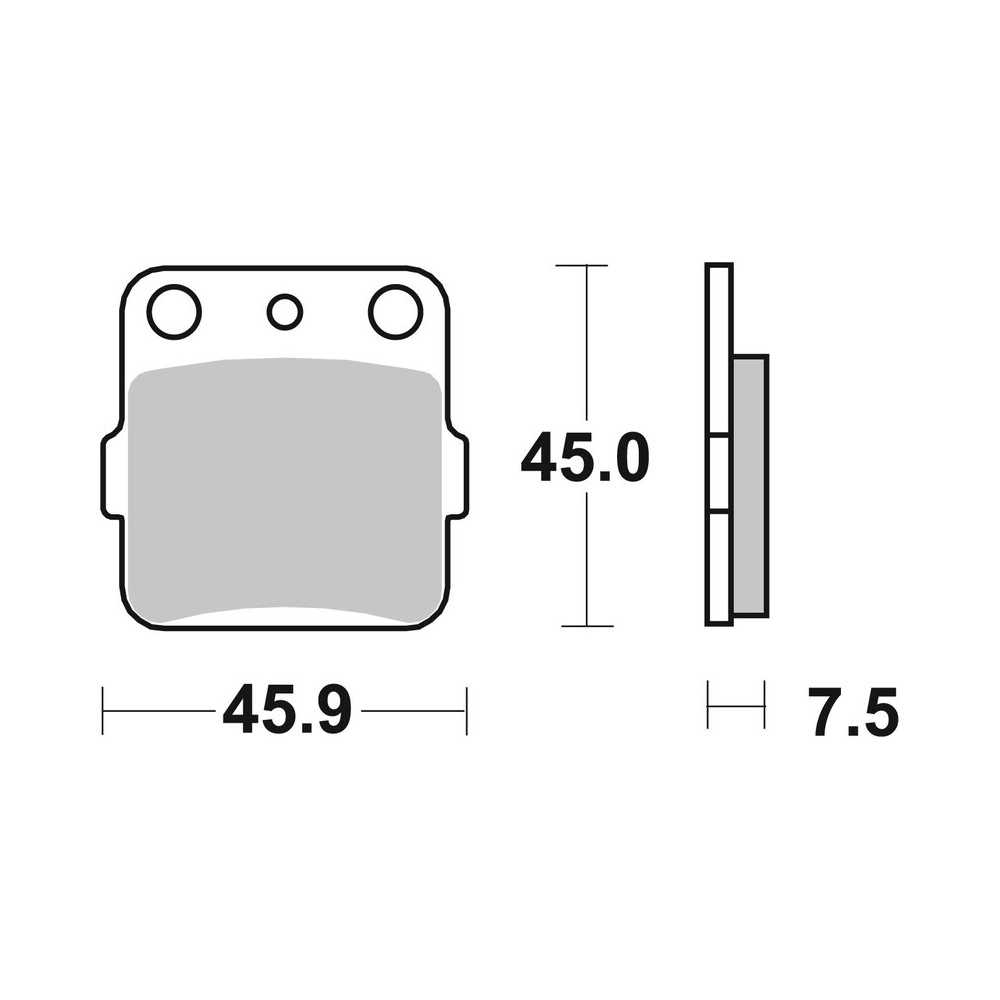Plaquettes de frein BREMBO route métal fritté - 07HO32SP