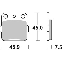 Plaquettes de frein BREMBO...