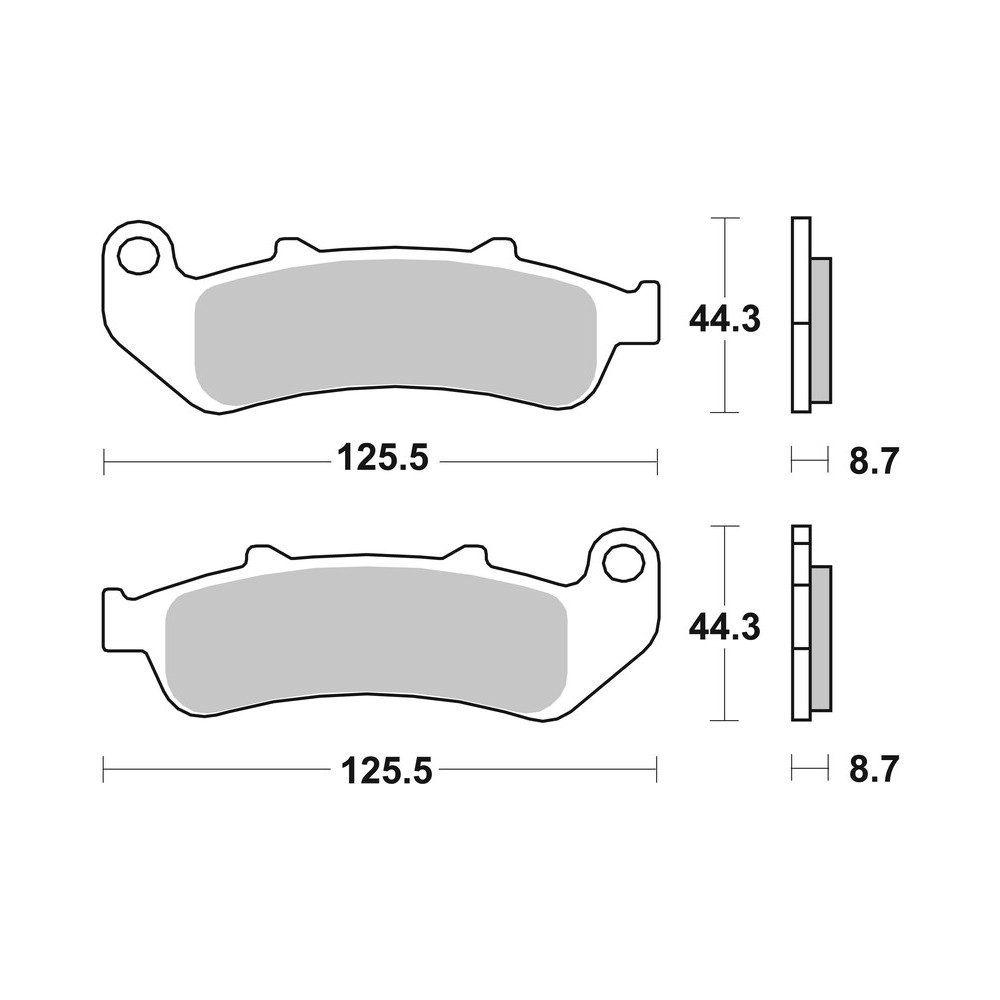 Plaquettes de frein BREMBO route carbone céramique - 07HO3907