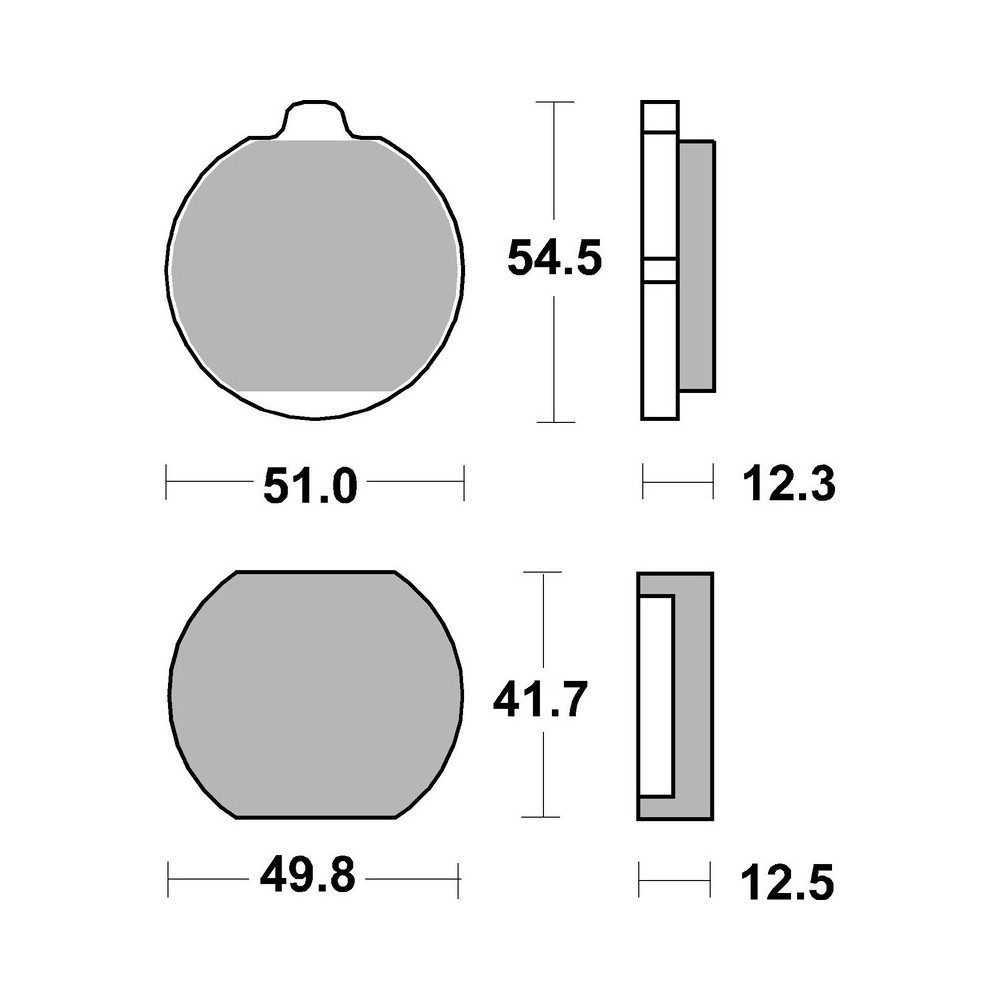 Plaquettes de frein BREMBO route carbone céramique - 07KA0122