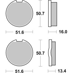 Plaquettes de frein BREMBO...