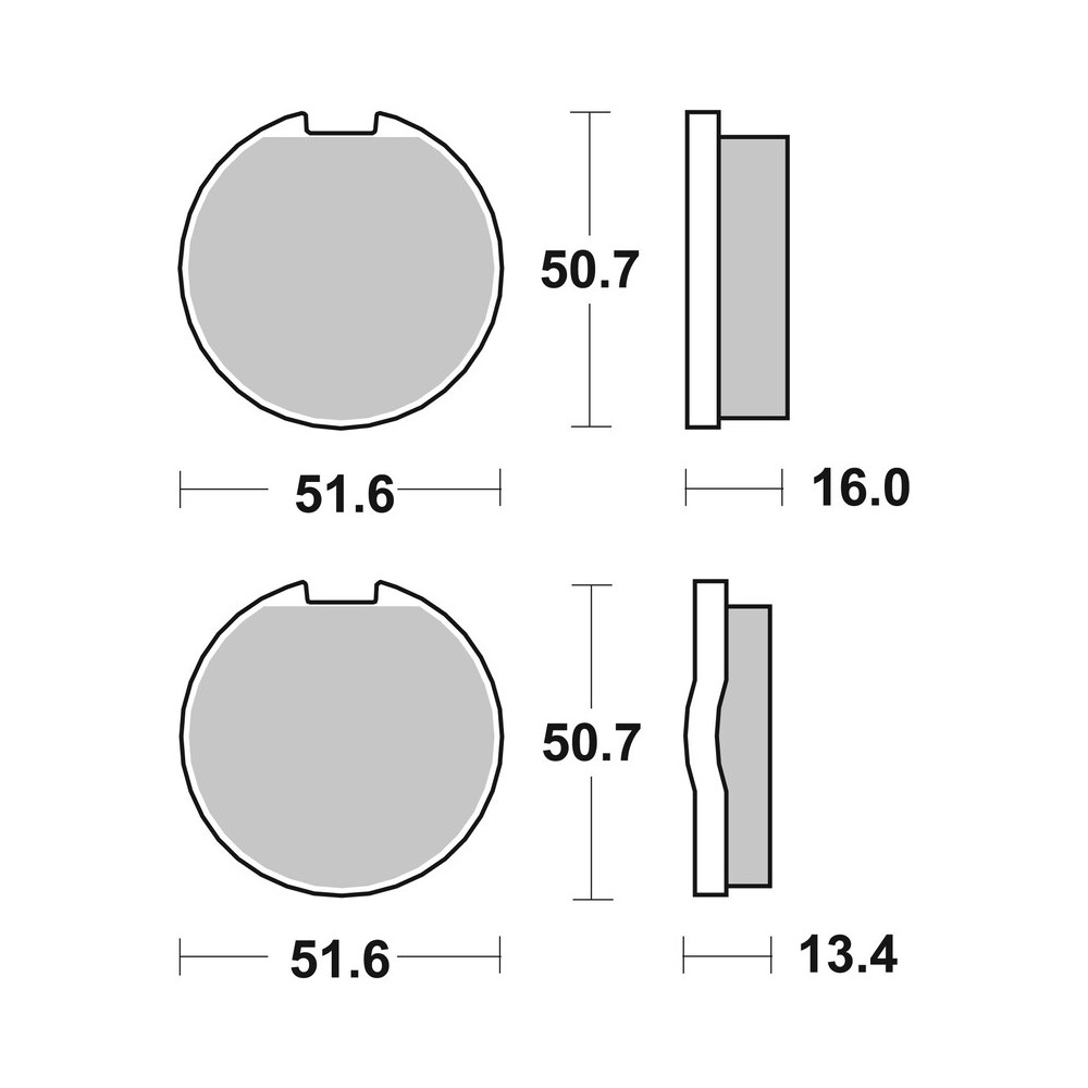 Plaquettes de frein BREMBO route carbone céramique - 07KA0328