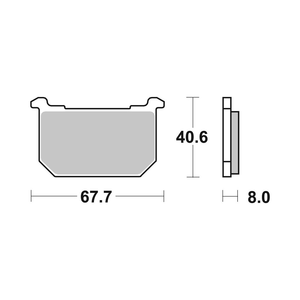 Plaquettes de frein BREMBO route carbone céramique - 07KA0506