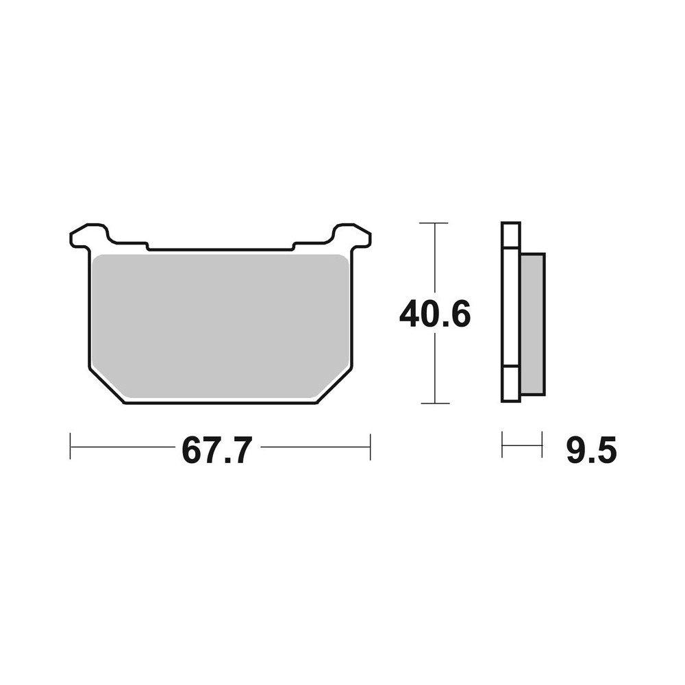 Plaquettes de frein BREMBO route carbone céramique - 07KA0608