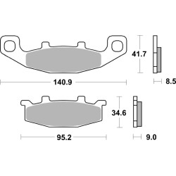 Plaquettes de frein BREMBO...