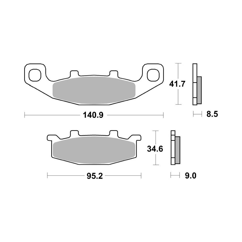 Plaquettes de frein BREMBO route carbone céramique - 07KA0933