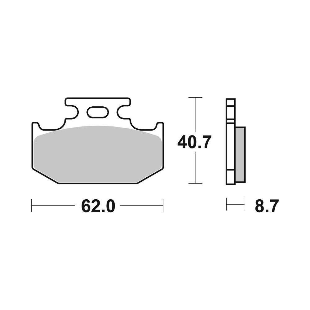 Plaquettes de frein BREMBO Off-Road TT carbone céramique - 07KA12TT