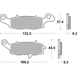 Plaquettes de frein BREMBO...