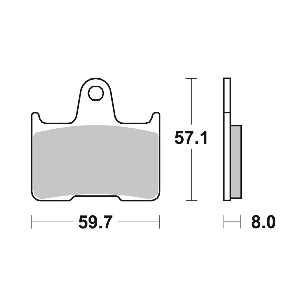 Plaquettes de frein BREMBO route métal fritté - 07KA21SP