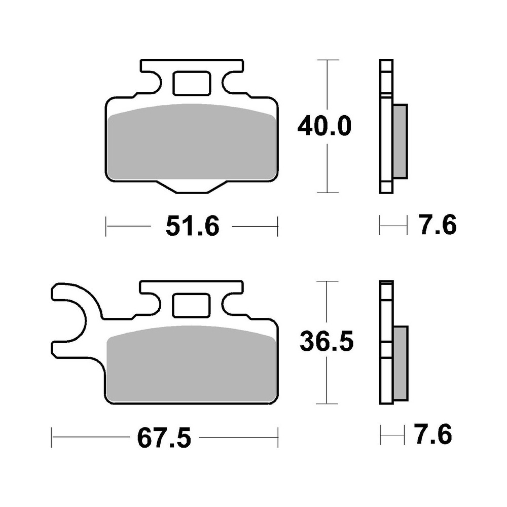 Plaquettes de frein BREMBO Off-Road métal fritté - 07KA27SD