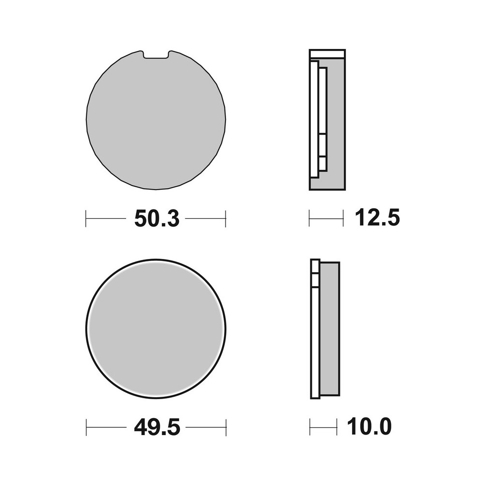 Plaquettes de frein BREMBO route carbone céramique - 07KS0124