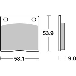 Plaquettes de frein BREMBO...