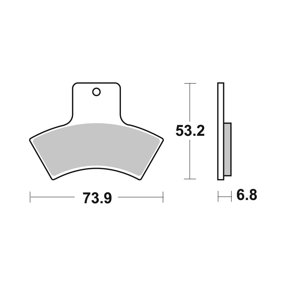 Plaquettes de frein BREMBO Off-Road métal fritté - 07PO04SD