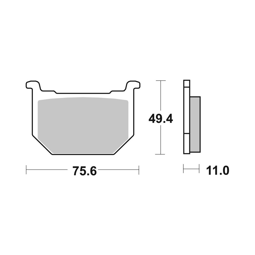 Plaquettes de frein BREMBO route carbone céramique - 07SU0312