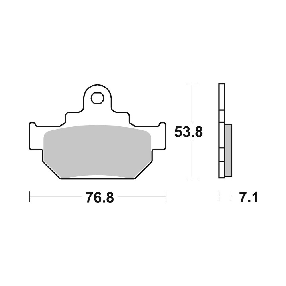 Plaquettes de frein BREMBO route carbone céramique - 07SU0904