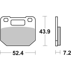 Plaquettes de frein BREMBO...
