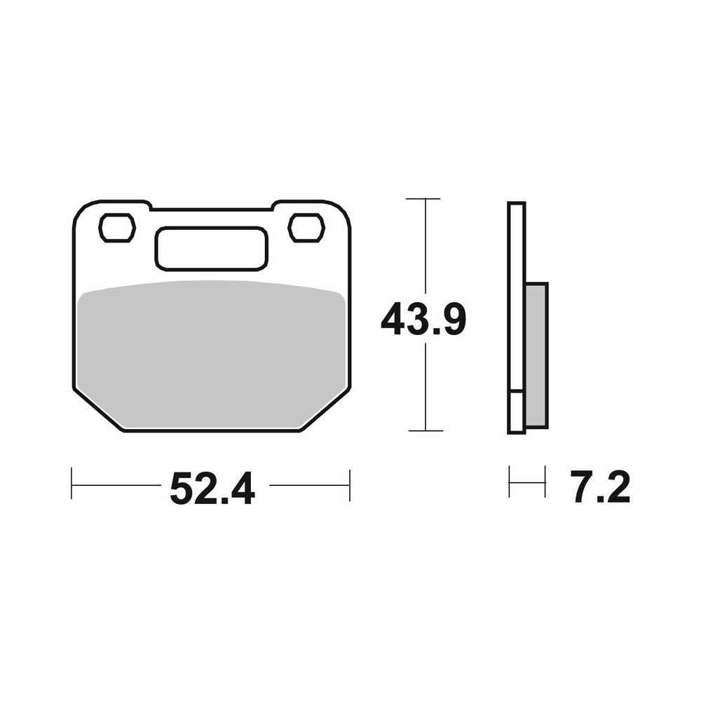 Plaquettes de frein BREMBO route carbone céramique - 07SU1005