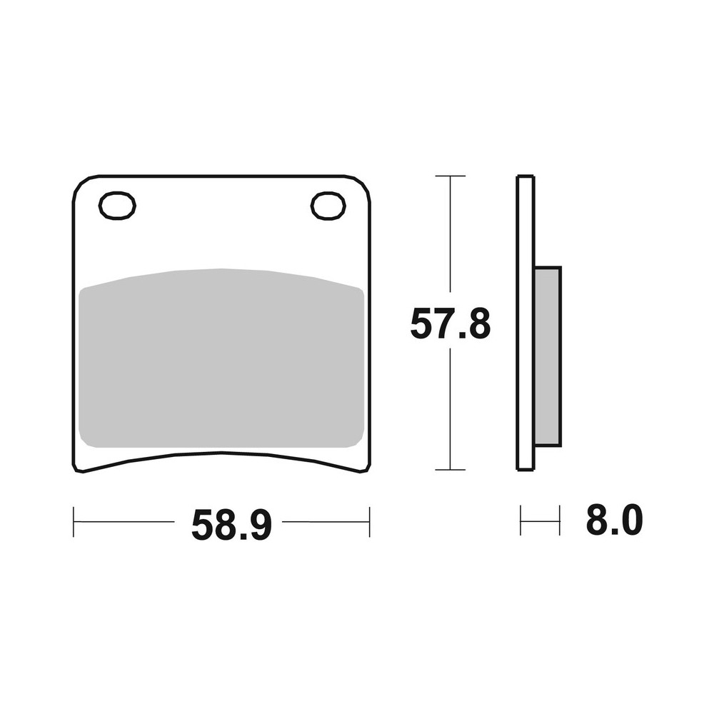 Plaquettes de frein BREMBO route carbone céramique - 07SU1306