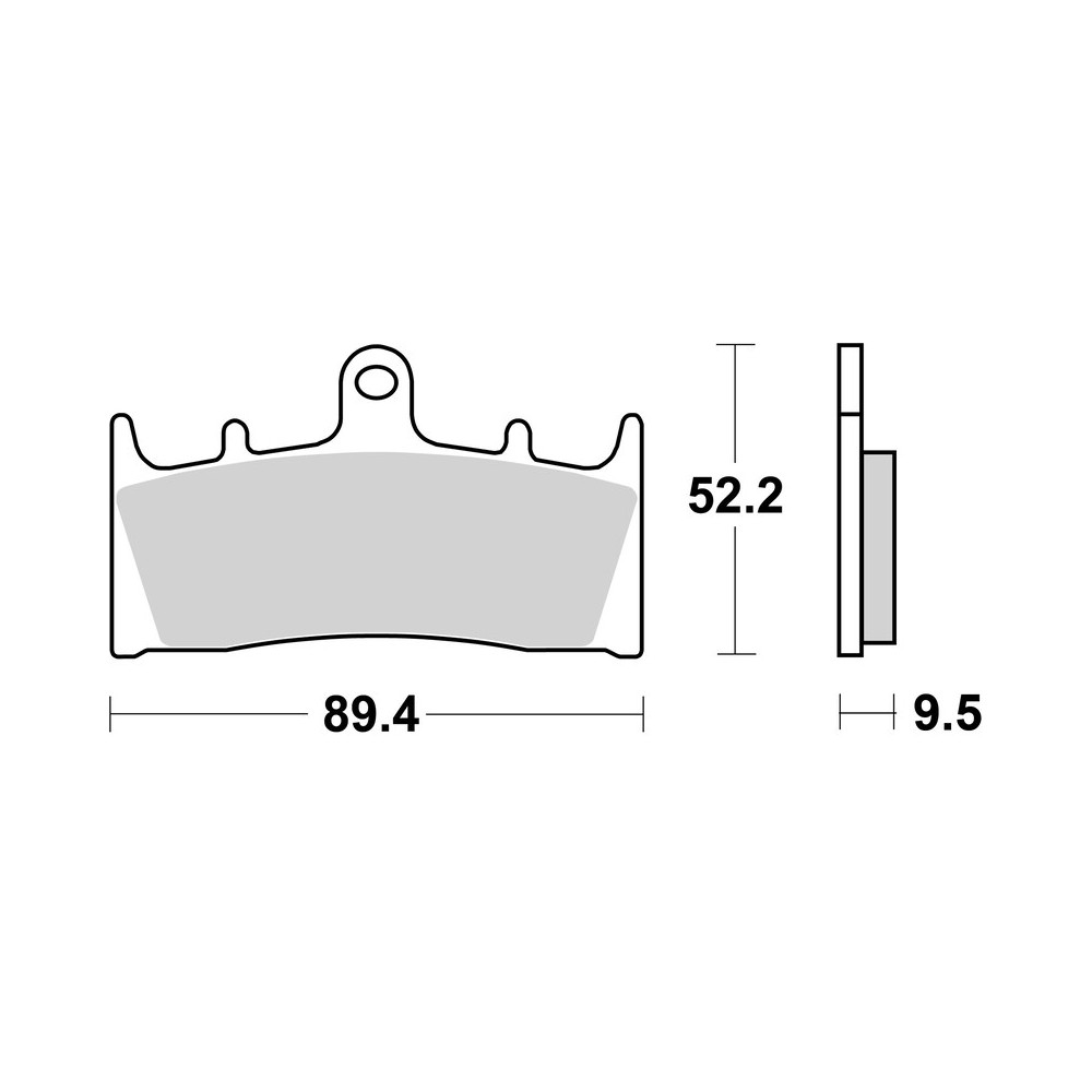 Plaquettes de frein BREMBO carbone céramique - 07SU19RC