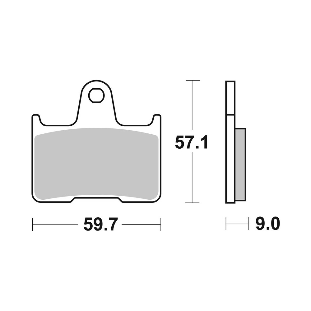 Plaquettes de frein BREMBO route métal fritté - 07SU25SP