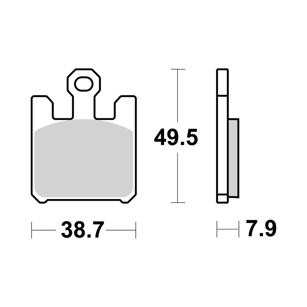 Plaquettes de frein BREMBO route métal fritté - 07SU26SA