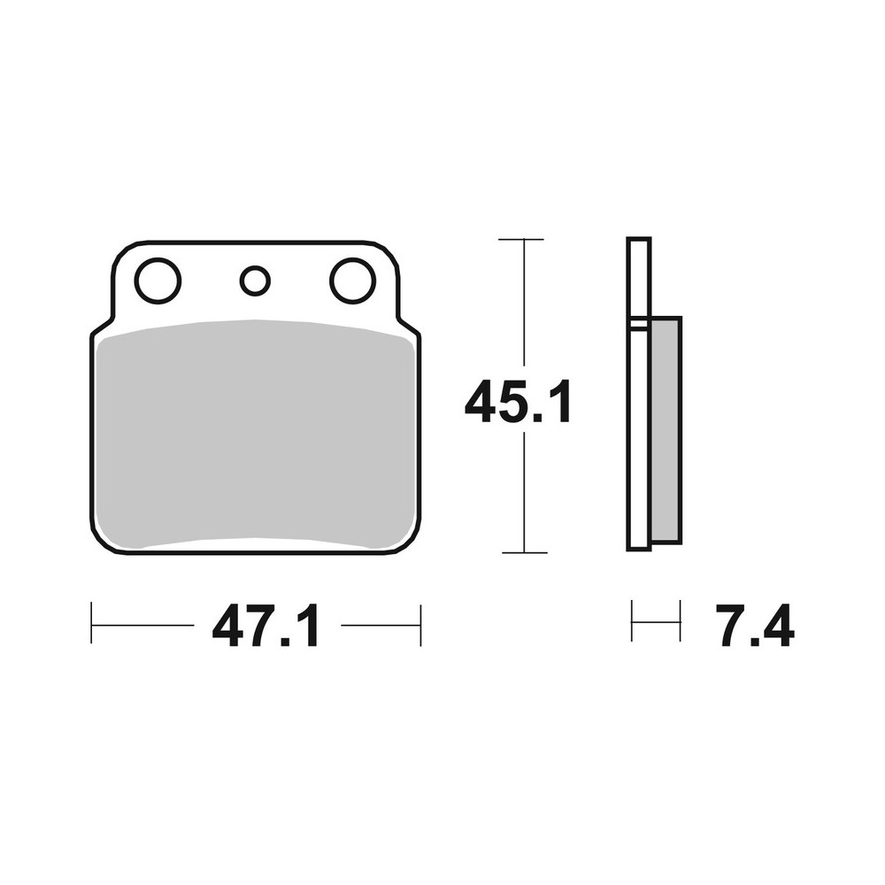 Plaquettes de frein BREMBO Off-Road métal fritté - 07SU29SD