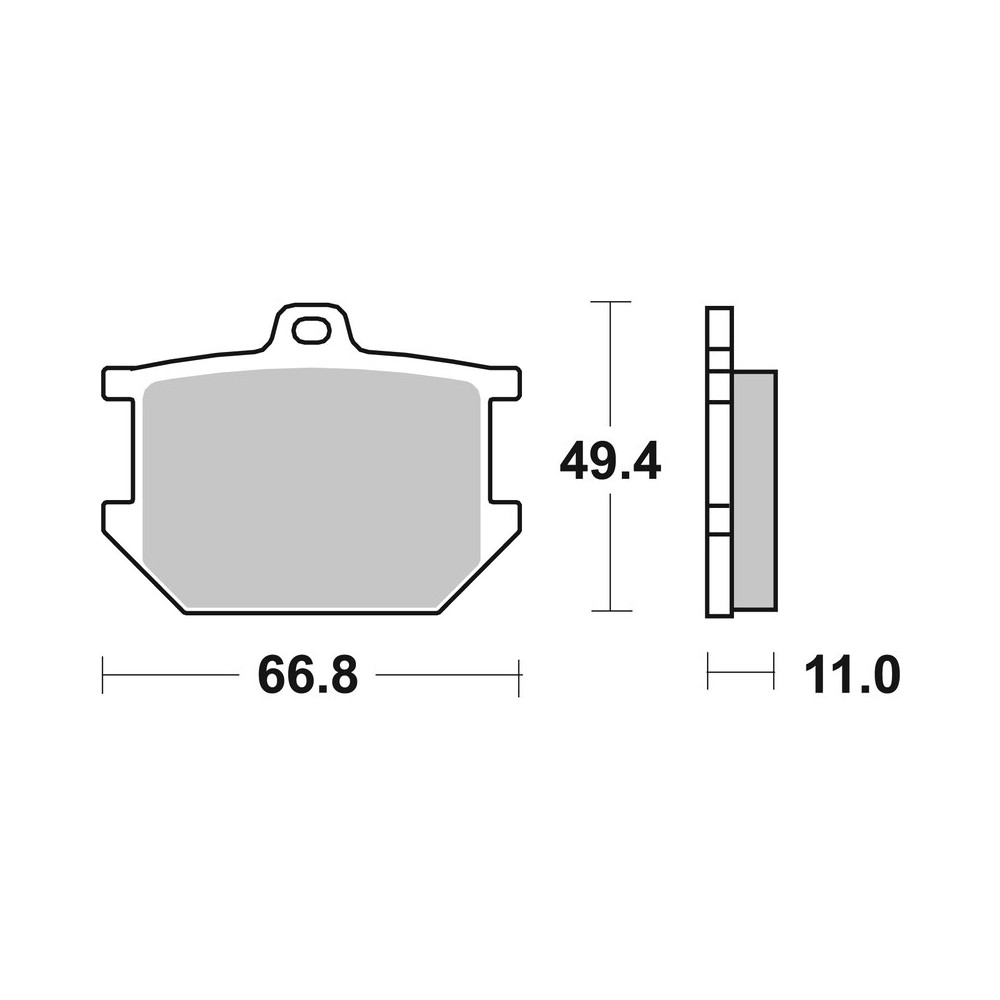 Plaquettes de frein BREMBO route carbone céramique - 07YA0309