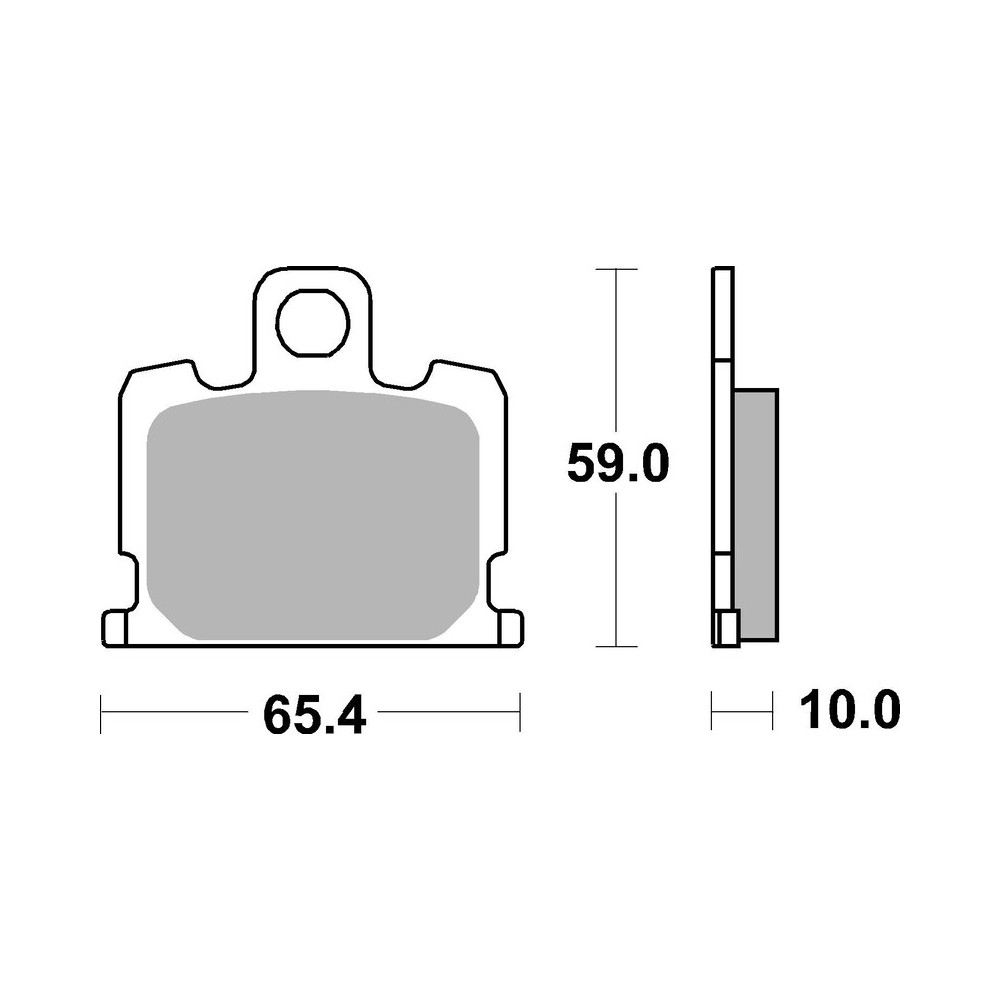 Plaquettes de frein BREMBO route carbone céramique - 07YA0809
